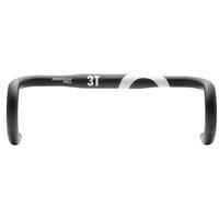 3T ErgoSum Pro Road Bike Handlebar - Aluminium / Black / White / 40cm
