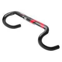 3T Ergonova Team Carbon Drop Handlebar | Black/Red - 380mm