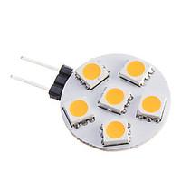 3W G4 LED Spotlight 6 SMD 5050 210 lm Warm White DC 12 V