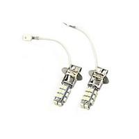 3W DC12V White H3 28LED 3528SMD 1210 Auto Lamp Turn Signal Light Headlight Fog Lamp 2PCS