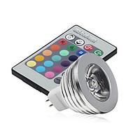 3W MR16 RGB LED Bulb Lamp light 16 Color changing IR Remote(85-265V)