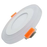 3W3W 3Model LED Lamp Panel Light Double Color LED Ceiling Recessed Lights Indoor Lighting