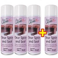 3x Clear Spray & Seal + 1 free