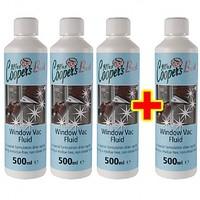 3x Window Vac Cleaning Fluid + 1 free