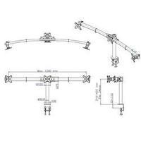 3x Monitor desk mount 33, 0 cm (13\