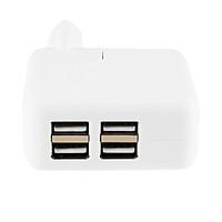 4 USB AC Mains Charger EU Adapter for iPhone 6 iPhone 6 Plus and Others