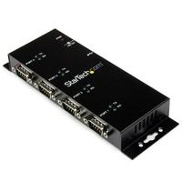 4 port usb to db9 rs232 serial adapter hub industrial din rail and wal ...