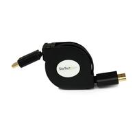 4 ft Retractable High Speed HDMI Cable with Ethernet HDMI to HDMI