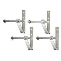 4 piece wall mounted wheel storage brackets