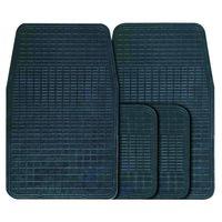 4 piece rubber mat set black promotional