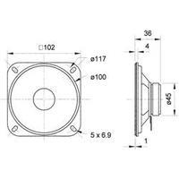 4 \" Wideband speaker chassis Vi...