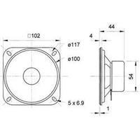 4 wideband speaker chassis visaton r 10 sc 8 ohm 20 w 8 