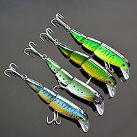 4 pcs Floating 3 Sections Minnow...