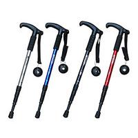 4 Folding T Type Functional Hiking Poles (Random Color)