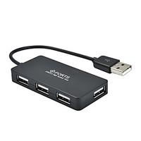 4 Ports USB 2.0 High Speed HUB Ultra Slim Black/White