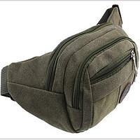 4 L Waist Bag/Waistpack Traveling Waterproof Zipper Canvas