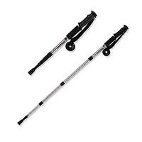 4 Nordic Walking Poles 1 pcs 110cm (43 Inches) Damping Foldable Light Weight Adjustable Fit Aluminum AlloyCamping Hiking Traveling