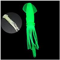 4 pcs soft bait fishing lures soft bait octopus shad white luminousflu ...