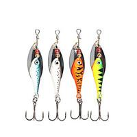 4 pcs spinner baits fishing lures buzzbait spinnerbait green orange si ...