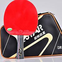 4 Stars Ping Pang/Table Tennis Rackets Ping Pang Wood Long Handle Pimples