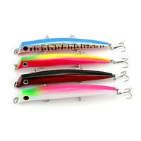 4 PCS Hard Bait Popper 126MM 16.3G Sinking Fishing Lure (Color Assorted)