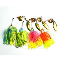 4 pcs Hengjia Metal Spinner Baits 19.5g Floating Fishing Lures