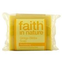 4 pack faith in nature gingko biloba pure veg soap 100g 4 pack bundle