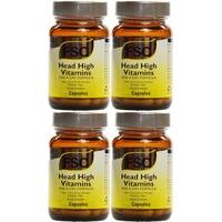 (4 PACK) - FSC - Head High Vitamins | 60 Vegicaps | 4 PACK BUNDLE