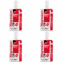 4 pack betteryou magnesium oil sports spray 100ml 4 pack bundle