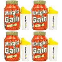 (4 PACK) - Nutrisport Weight Gain & Free Shaker - Vanilla | 1.4.kg | 4 PACK - SUPER SAVER - SAVE MONEY