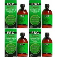 (4 Pack) - Fsc - Organic Omega 369 Oil Blend | 500ml | 4 Pack Bundle