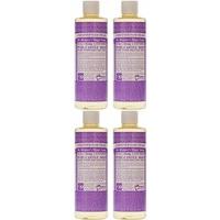 (4 PACK) - Dr Bronner - Lavender Castile Liquid Soap | 472ml | 4 PACK BUNDLE