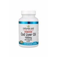 (4 PACK) - Natures Aid - Cod Liver Oil 1000mg | 90\'s | 4 PACK BUNDLE