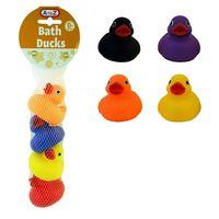 4 x Baby Toddler Child Bath Time Rubber Ducks Squeeky Squirting
