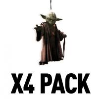 (4 Pack) Yoda (Star Wars) Official Disney Car/Home Air Freshener