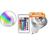 4 LED Dimmable Colour-Changing Light Bulbs