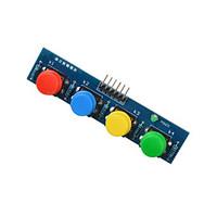 4-Key Button Module Sensor External Keyboard Module for ArduinoRaspberry Pi- Blue