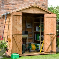 4 x 6 waltons mini select tongue and groove double door garden shed