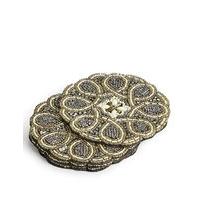 4 Pack Beaded Coasters