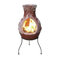 4 Elements Clay Chiminea Fire - Small