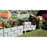 4 Miniature Garden Fence Panels - 3 Designs