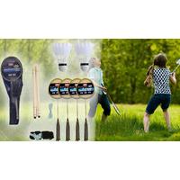 4-Player 8-Piece Badminton Set