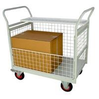 4 sided mailroom trolley 830 x 600 x 900