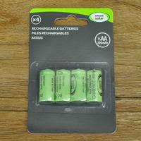 4 x 2/3 AA Rechargeable Batteries for Solar Lights by Smart Solar