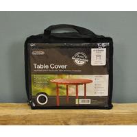 4-6 Seater Round Table Cover (Premium) In Black by Gardman