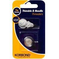 4 Piece Thimble & Needle Threaders Set