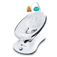 4 Moms RockaRoo Baby Swing Silver Plush