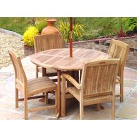 4 seater gateleg marlow teak set