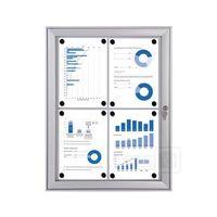 4 x a4 dry wipe lockable notice board for indooroutdoor use