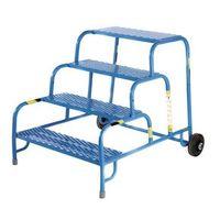 4 TREAD MOBILE STEP - NO HANDRAIL - MESH TREAD